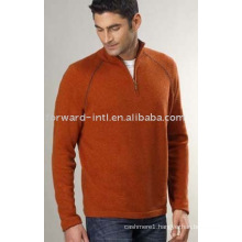 MEN'S CASHMERE HALF ZIP COLLAR PULLOVER